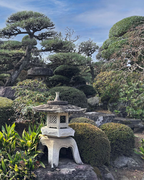 整えられている和風庭園の画像
