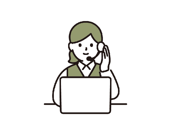 お問い合わせのイラスト